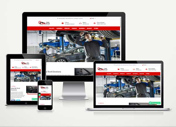 Oto Servis ve Tamir Web Paketi Tire v5.0